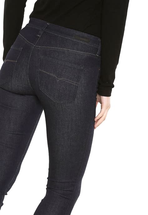 Calça Jeans Diesel Skinny Doris Azul Marinho Compre Agora Dafiti Brasil