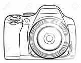 Dslr Sketch Camera Clipart Paintingvalley sketch template