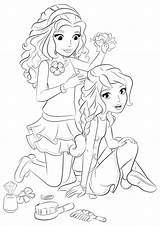 Coloring Hairdresser Pages Jobs Lego Friends Coloriage Getcolorings Kb Printable sketch template