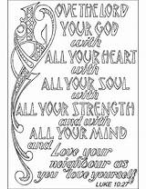 Luke Abda Commandment Acts Wort Commandments Verses Scriptures Masterpiece Coloringhome Soul Gospel Kunjungi Popular Psalm Kjv sketch template