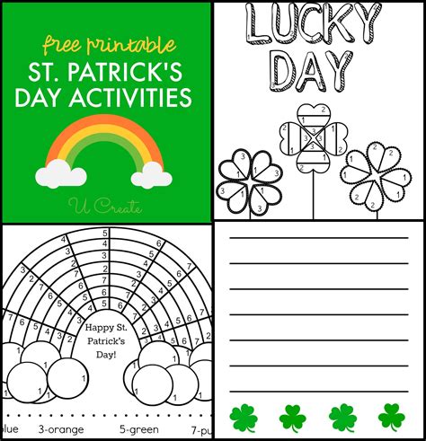 st patricks day activities printables printable word searches