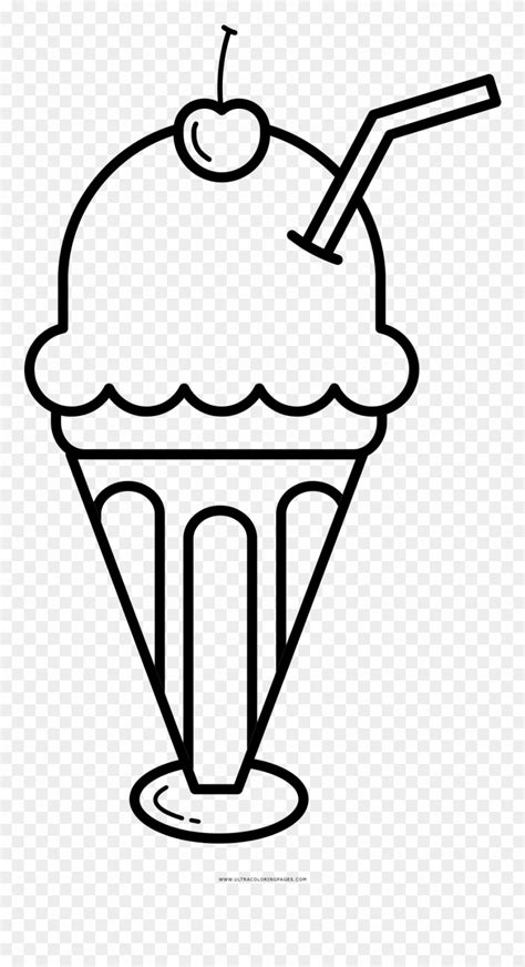 sundae float coloring page ice cream float clipart png