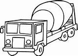 Coloring Pages Truck Printable Cement Mixer Transportation Transport Color Land Toddlers Log Kids Colouring Drawing Preschoolers Clipart Crafts Print Delivery sketch template