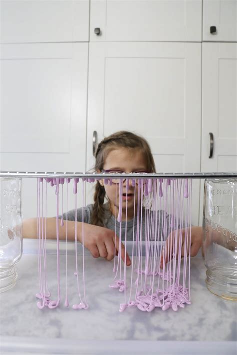 Slime Strings Using A Cooling Rack Mama Papa Bubba