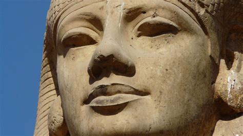 massive incredibly detailed statue  ramses ii  beneath cairo