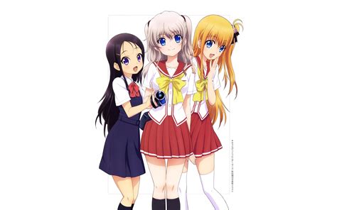 Charlotte Anime Main Girls Hd Wallpaper Hintergrund