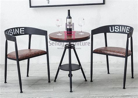 Loft Leather And Metal Dining Chairs Industrial Black Metal Dining