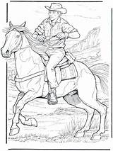 Cowboy Coloring Pages Horse Kids Horses Color Printable Print Drawing Adult Show Crayola Sheets Para Colorir Foals Books Western Coloriage sketch template