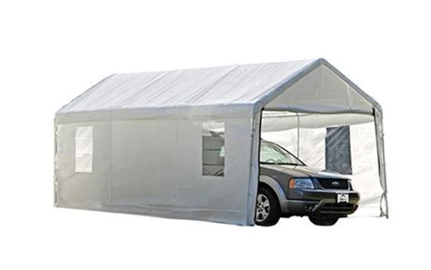 buy shelterlogic  canopy enclosure kit  windows   frame white  deal costco
