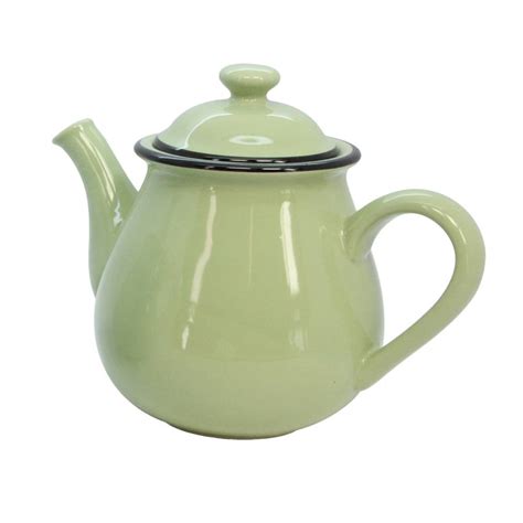 green vintage style teapot   contemporary home