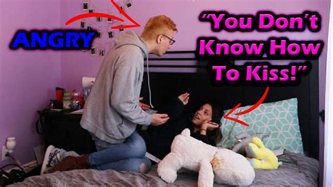 i don t want to kiss you prank you don t know how to kiss youtube