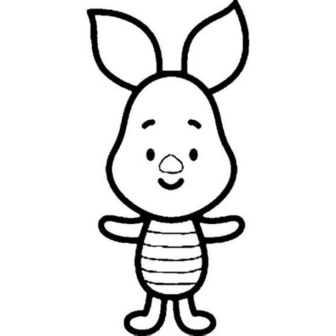 easy coloring pages piglet easy disney drawings cartoon coloring pages simple cartoon