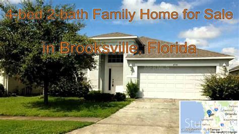 bed  bath family home  sale  brooksville florida  florida magiccom youtube