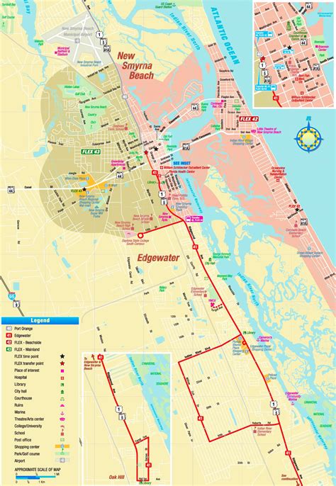 smyrna beach tourist map