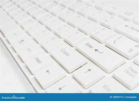white computer keyboard stock photo image  nice plastic