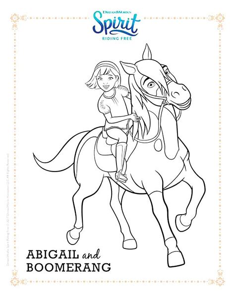 spirit kids coloring pages