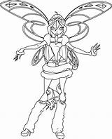 Winx Bloom Club Coloring Pages Enchantix Popular High sketch template