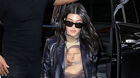 Kourtney Kardashian’s Black Leather Trench Coat And Thigh
