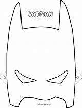 Maske Superheroes sketch template