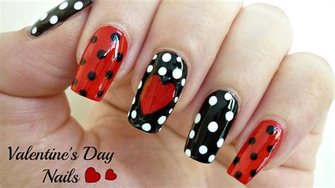 elegant valentines day nail art youtube