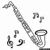 Clarinet Bass Coloring Drawing Pages Template Gif Getdrawings sketch template