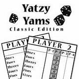 Yams Yatzy Yahtzee Edition Classic Play sketch template