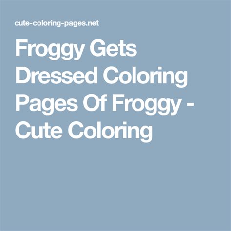 froggy  dressed coloring pages  froggy cute coloring englisch