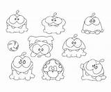 Cut Rope Om Nom Coloring Pages Template sketch template