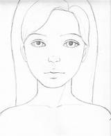 Easy Drawing Face Sketch Beginners Simple Pencil Girl Girls Sketches Realistic Copy Anime Sketching Drawings Woman Draw People Faces Cute sketch template