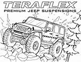 Jeep Teraflex Gambar Mewarnai Wrangler Rubicon Malvorlagen Deckblätter Malbuch Zeichenkunst Zeichnung sketch template