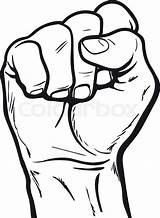 Fist Clenched Closed Vectorified Getdrawings sketch template