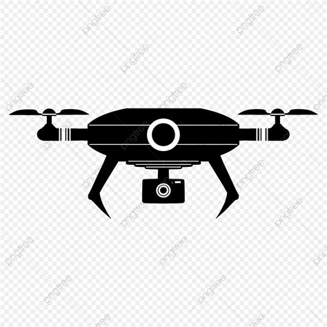 black drone silhouette png  black drone single camera silhouette