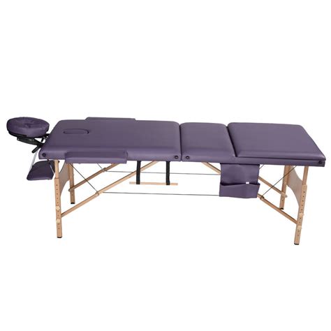 hot sales 2 section wooden folding and portable sex massage table