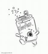 Shopkins Cans Fizzy sketch template