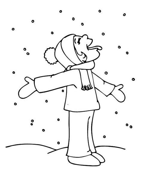 snowy weather pages coloring pages