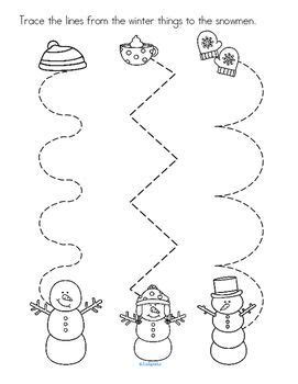 winter activities  printables  prep  preschool  pre