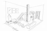 Interior Coloring Template sketch template