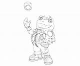 Fox Star Pages Coloring Nintendo Template Toad Slippy sketch template