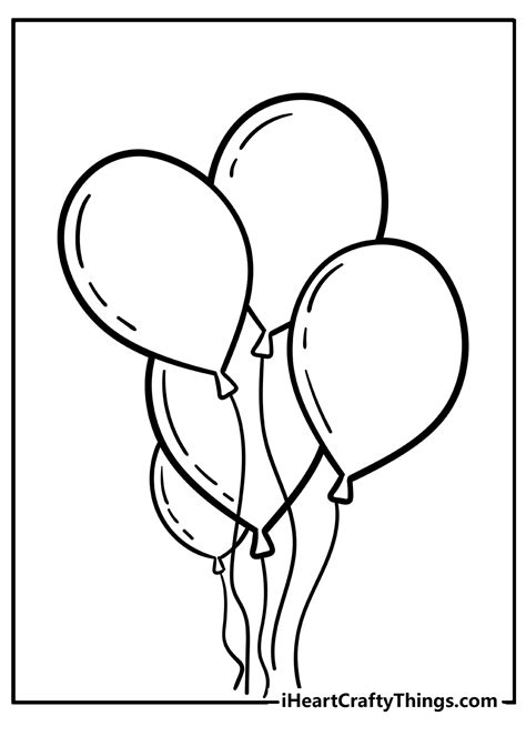 ballon coloring page home design ideas