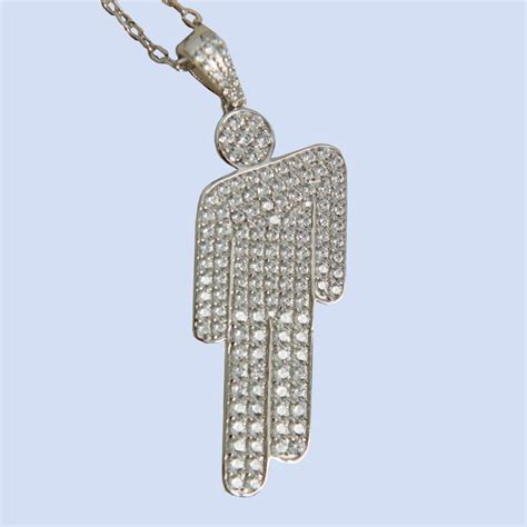 blohsh pendant jeweled sterling silver necklace billie eilish store