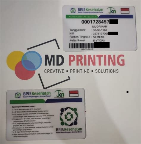 cetak kartu bpjs kesehatan murah surabaya mdprinting