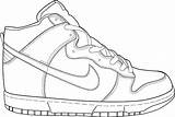 Sporty Coloringsky Jordans Sneakers sketch template