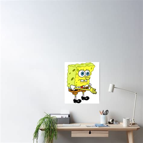 spongebob boi meme poster  sale  aiopaoavery redbubble
