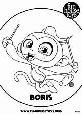 Coloring Printable Pages Fingerlings Fun House sketch template
