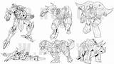 Transformers Dinobots Dinobot Minicons sketch template