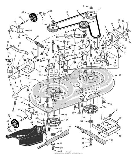 murray xb lawn tractor  parts diagram  mower housing