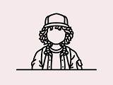 Stranger Things Dustin Henderson Mike Coloring Wheeler Pages Dribbble Ayuso Tattoo Line Aesthetic Choose Board Will Sketches Varietats Face Sophia sketch template
