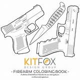 Kitfox Firearm Glock sketch template
