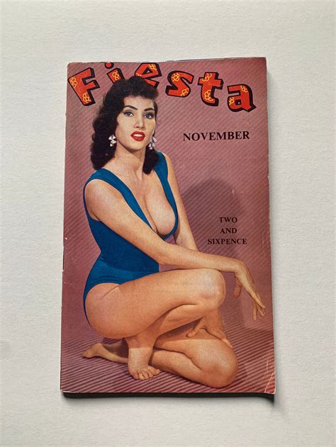 Fiesta Vintage Mens Glamour Magazine Nov 1956 Etsy