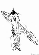 Kleurplaat Spitfire Kleurplaten Vliegtuigen Tweede Wereldoorlog Aircrafts Malvorlage Vliegtuig Wo2 Flugzeugen Raf Coloriages Ausmalbild Voertuigen Transport sketch template